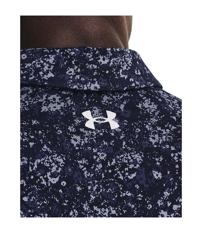 Under Armour UA Playoff 3.0 Bedrucktes Polo-Midnight Navy/Midnight Navy/Halo Grey