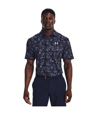 Under Armour Polo imprimé UA Playoff 3.0-Midnight Navy/Midnight Navy/Halo Grey