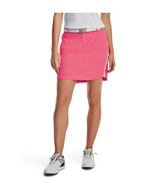 Under Armour UA Links Woven Skort-Pink Shock / Blanc / Argent métallique