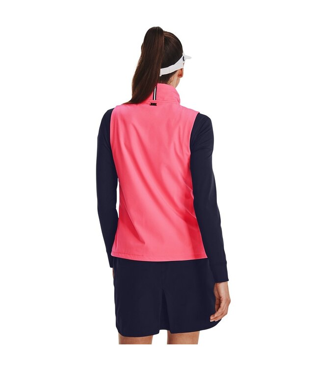 Under Armour Chaleco UA Storm Revo-Rosa choque/Azul marino medianoche/Plata metalizado