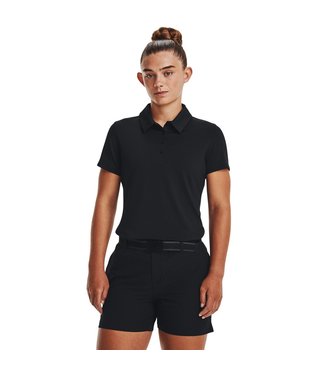 Under Armour UA Zinger Polo SS-Noir / Gris Jet / Argent Métallisé