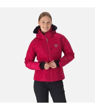 Rossignol W RAPIDE PEARLY JKT (LTS) - ROOD - DAMES