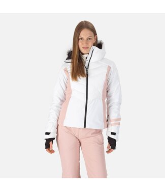 Rossignol JKT W COURBE OPTIC - BLANC / ROSE - FEMME