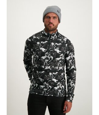 Poederbaas Camo Pully Hombre / Negro - Gris