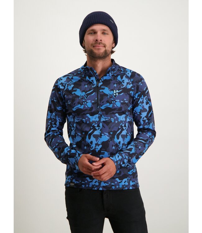 Poederbaas Camo Pully Men / Navy Blue