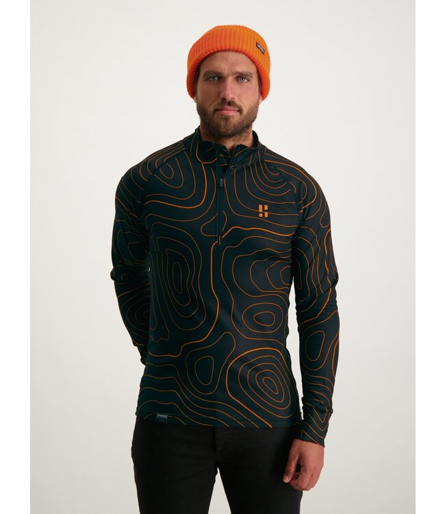 Poederbaas Maps Pully Men / Black - Orange