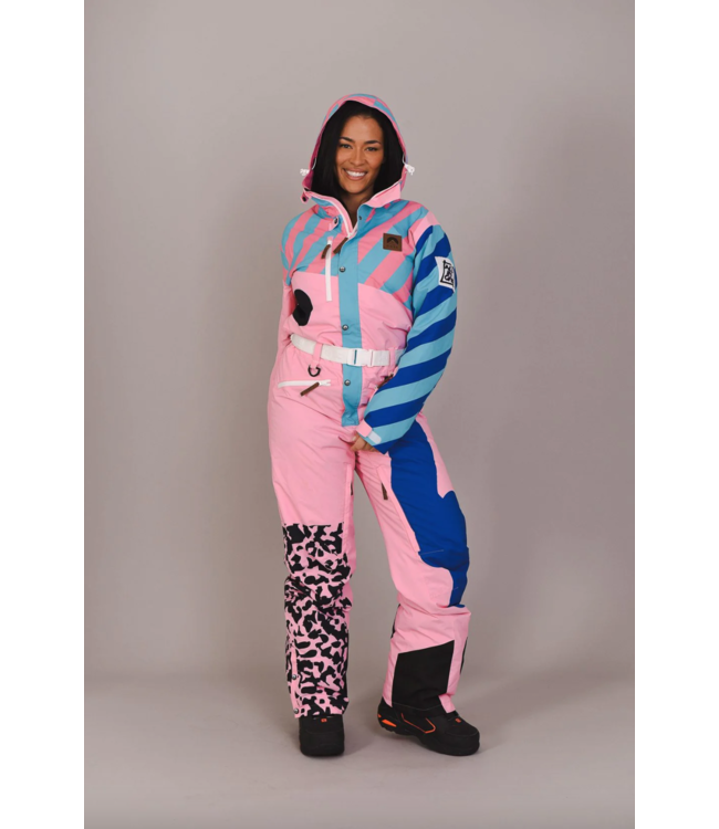 OOSC Penfold in pink ski suite - Curved Fit - Women