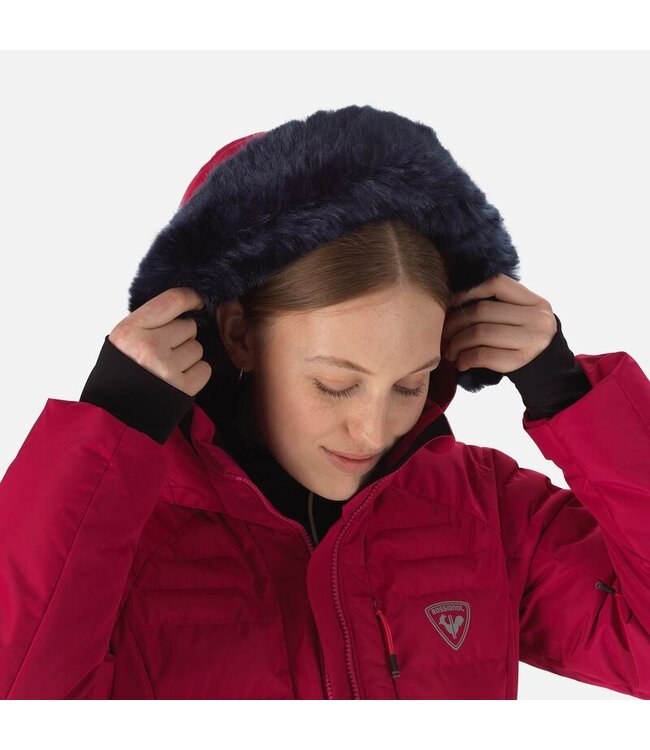 Rossignol W RAPIDE PEARLY JKT (LTS) - ROOD - DAMES