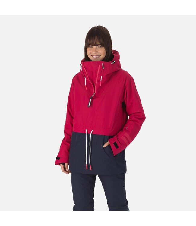 Rossignol W SKPR ANORAK - CHERRY / BLUE - WOMEN