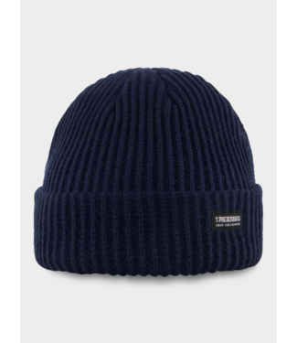 Poederbaas Royal Rib Beanie – Marineblau