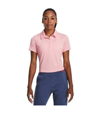 Under Armour UA Playoff SS Polo-Pink Fizz / Venom Red / Metallic Silver