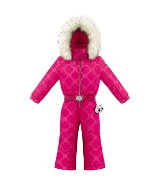 Poivre Blanc Ski Suit with Floral Print Grove Blue - Girls