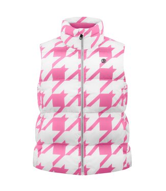 Poivre Blanc Vest van synthetisch dons - Dames - Roze geblokt