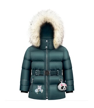 Poivre Blanc Ski jacket - Synthetic down - Dark green - Young girls
