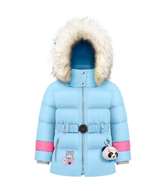Poivre Blanc Ski jacket - Synthetic down - Light blue - Young girls