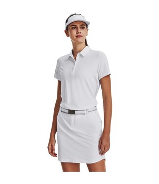 Under Armour UA Zinger Polo SS-Blanc / Gris Halo / Argent métallique