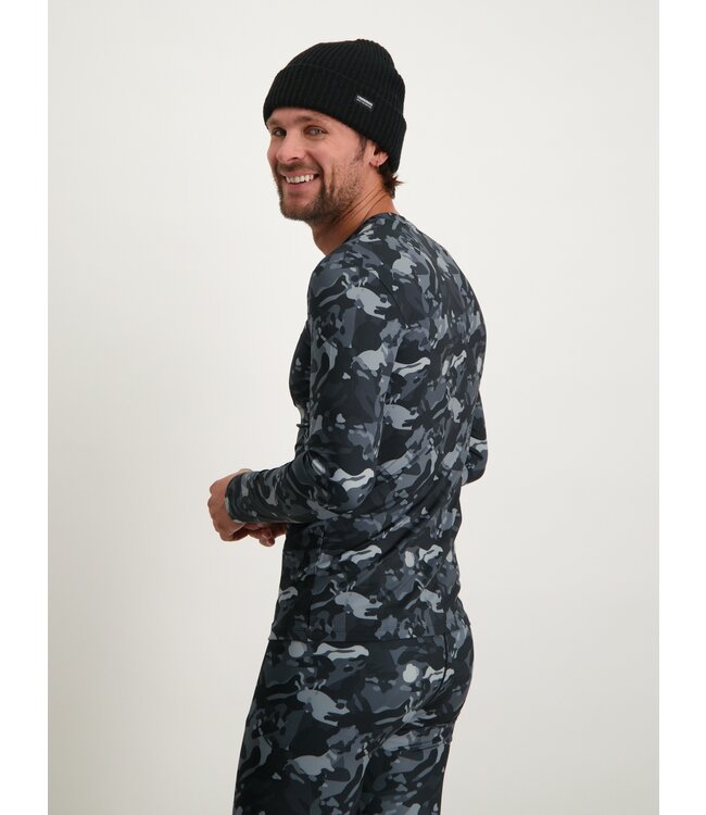 Poederbaas Chemise Thermique Homme Camo - Noir