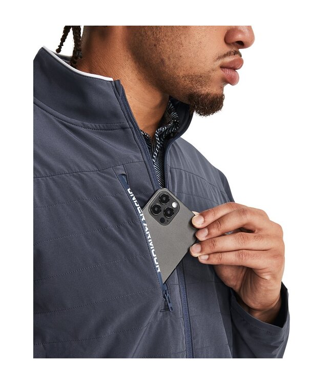 Under Armour Veste UA Storm Revo-Downpour Gris // Blanc