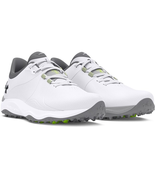 Under Armour Drive Pro SL Golf Shoes - White/Metallic Gun Metal Under Armour Drive Pro SL Golf Shoes - White/Metallic Gun Metal