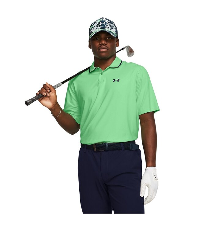 Under Armour Polo UA Iso-Chill-Matrix Green // Azul marino medianoche