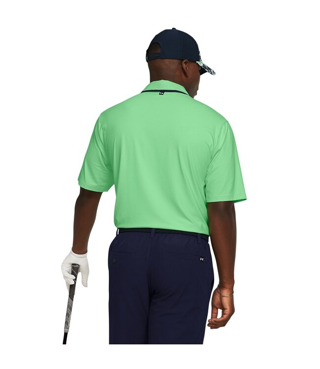 Under Armour Polo UA Iso-Chill-Matrix vert // bleu marine minuit