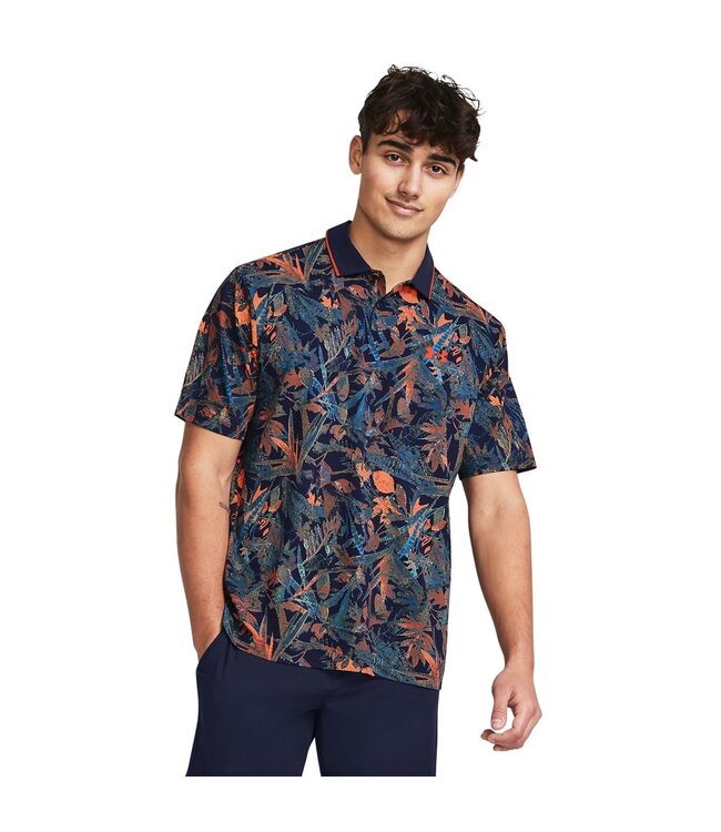 Under Armour Polo UA Iso-Chill Edge - Marine minuit / Phoenix / Marine minuit