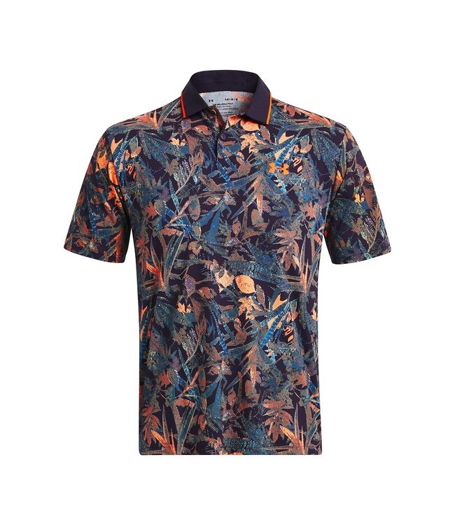 Under Armour UA Iso-Chill Edge Polo-Midnight Navy / Phoenix / Midnight Navy