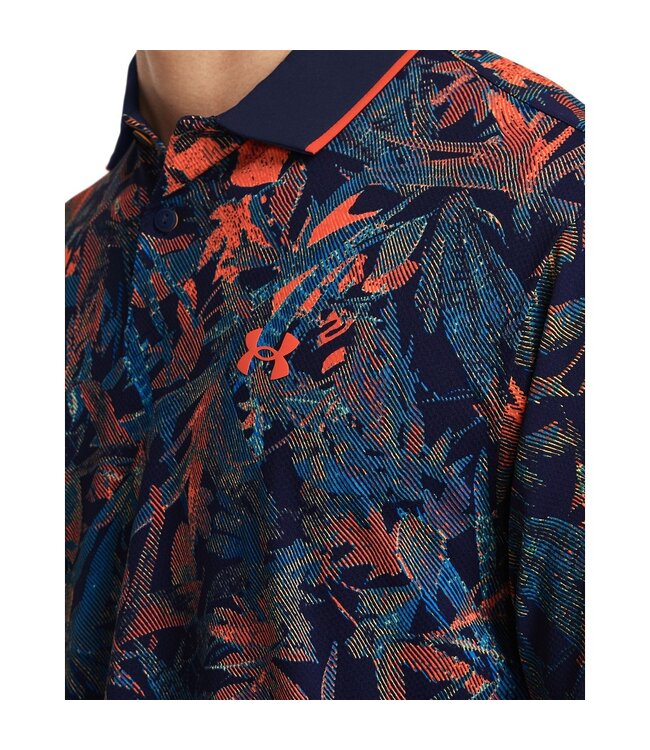 Under Armour UA Iso-Chill Edge Polo-Midnight Navy / Phoenix / Midnight Navy