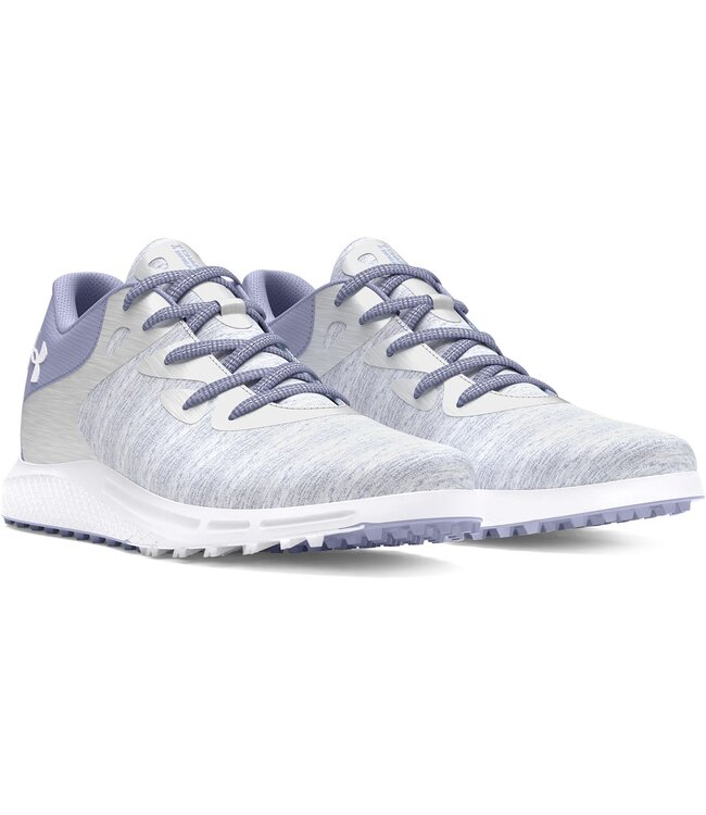 Under Armour Zapatos de golf de mujer UA Charged Breathe 2 Knit Spikeless