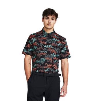 Under Armour Polo de hombre UA Playoff 3.0 Printed - Golf - Multicolor / Verde azulado / Azalea / Camo