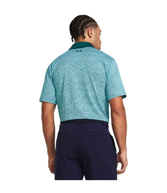 Under Armour Polo de hombre UA Tee To Green Impreso - Teal