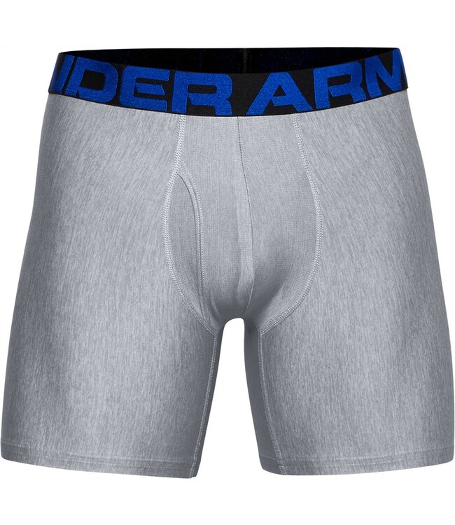 Under Armour Tech 6in 2 Pack-Academy // Mod Grey Light Heather