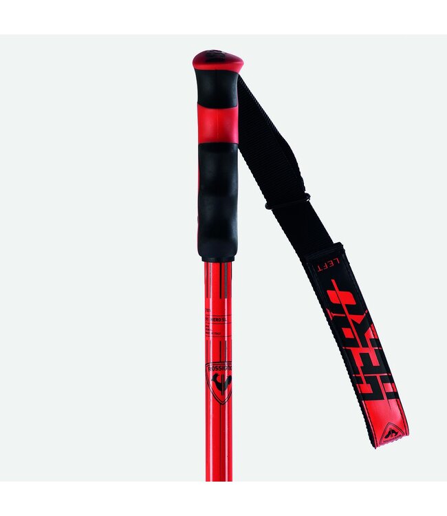 Rossignol HERO SL - Unisex - Skistok - Zwart/Rood