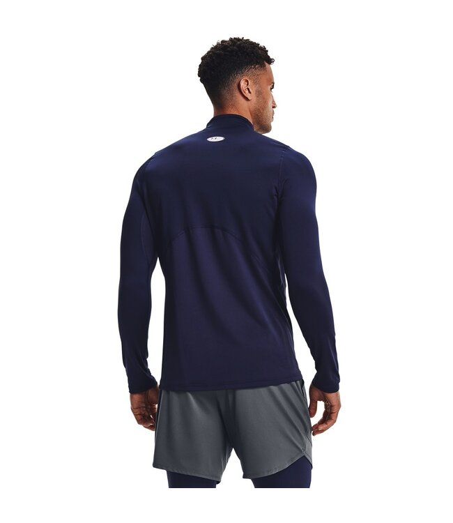 Under Armour UA CG Armour Fitted Mock-Midnight Navy // Blanc