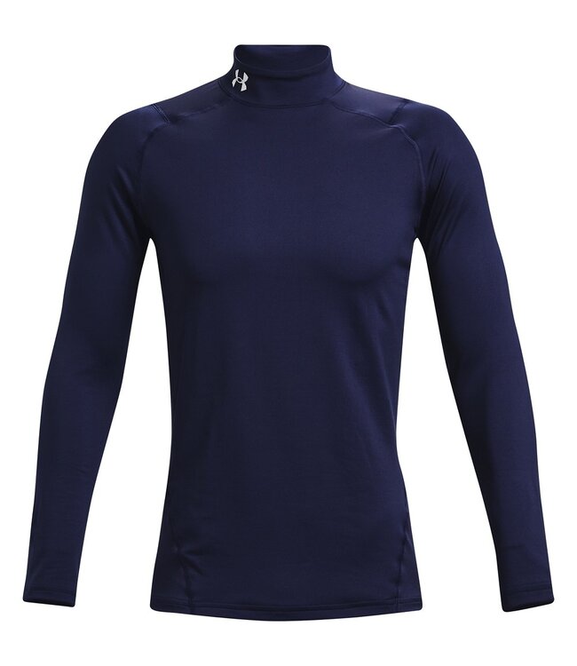 Under Armour UA CG Armour Fitted Mock-Midnight Navy // Blanc