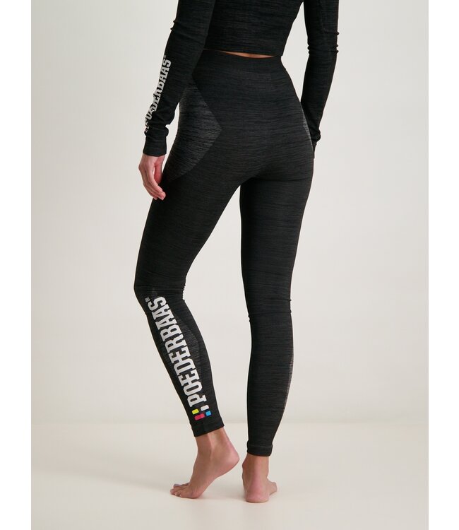 Poederbaas Pantalon thermique technique femme - Noir