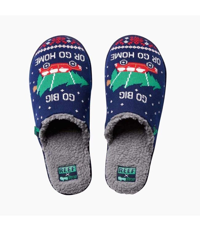 Reef Reef X Tipsy Elves Go Big Or Go Home, Chaussons Homme