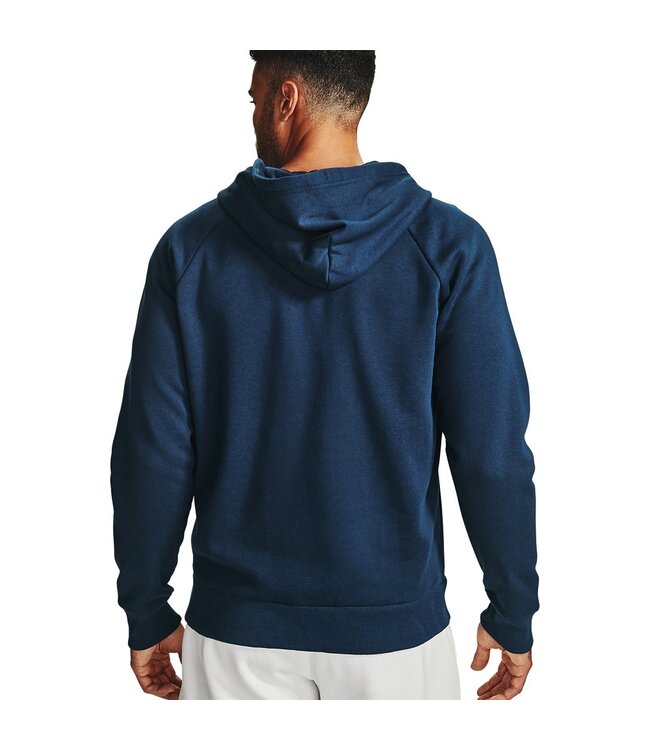 Under Armour UA Rival Fleece FZ Hoodie-Academy /  / Onyx White