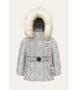 Poivre Blanc Ski jas - Synthetisch dons - Wit/Zwart - Jonge meisjes