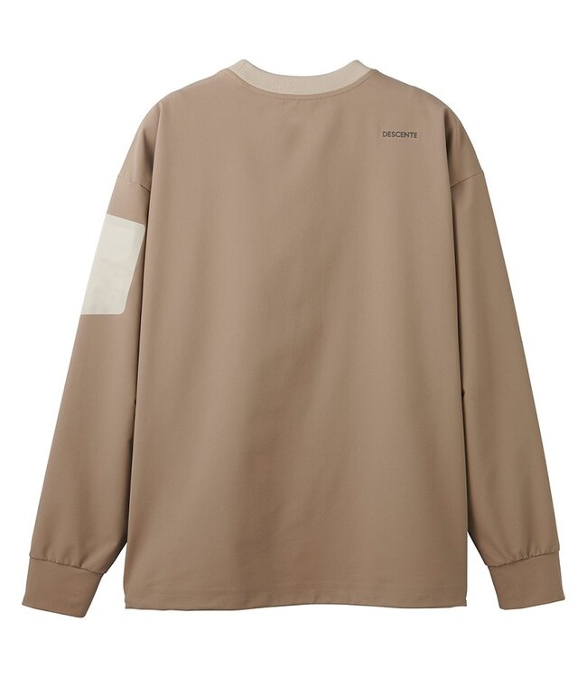 Descente M-GL13U TRAINING CREW – Herren – Grau/Beige – Pullover