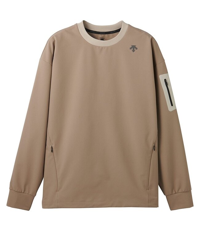 Descente M-GL13U TRAINING CREW - Heren - Grijs/Beige - Trui
