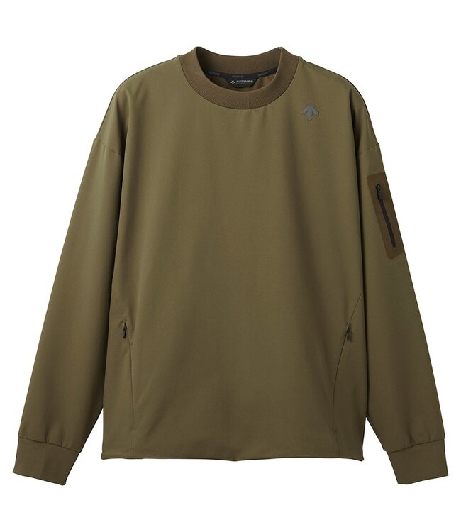 Descente M-GL13U TRAINING CREW - Men - Khaki - Sweater