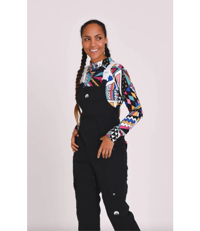 OOSC Yeh Girl Trägerhose – Schwarz – Damen