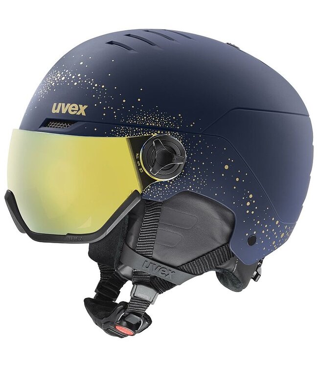 Uvex Wanted Visor WE polar-sparkle/mirror-gold