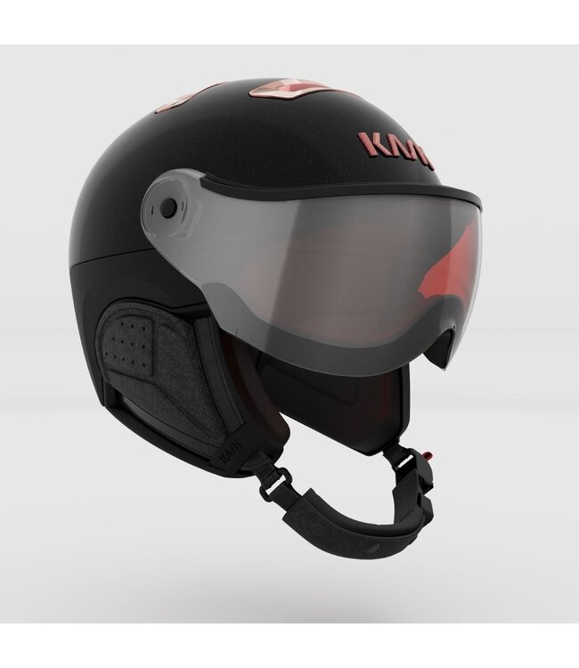 Kask Chromvisier Schwarz/Roségold – Photochromes Visier