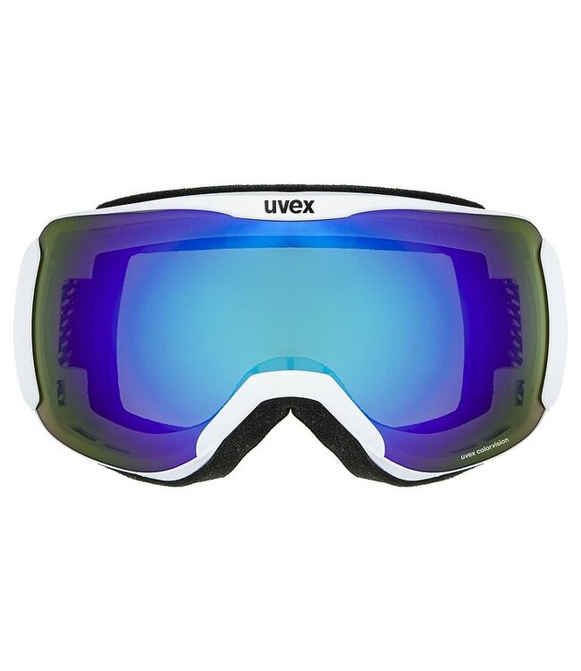 Uvex Downhill 2100 CV S2 blanc-mat/bleu-vert - Mixte - Adulte