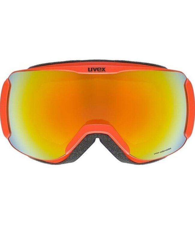 Uvex Downhill 2100 CV S2 rouge féroce-mat/orange-vert - Mixte - Adulte