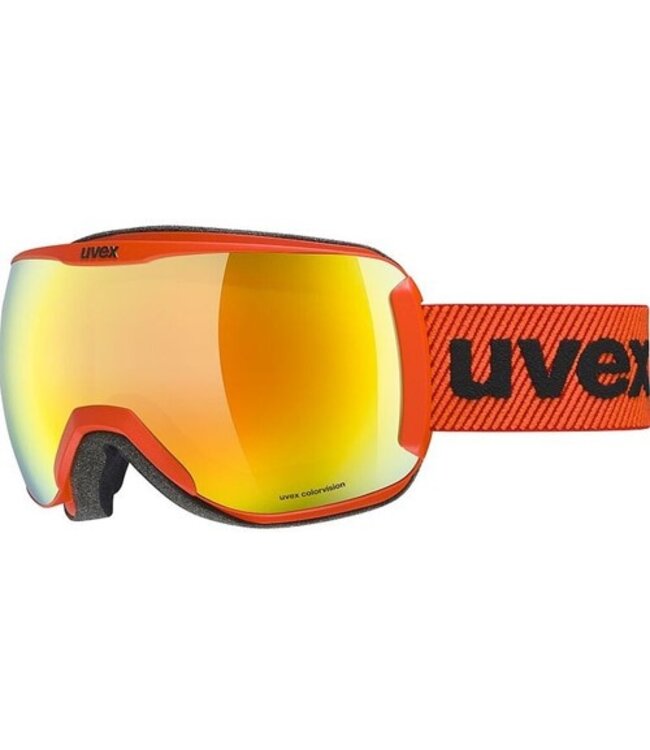 Uvex Downhill 2100 CV S2 rouge féroce-mat/orange-vert - Mixte - Adulte