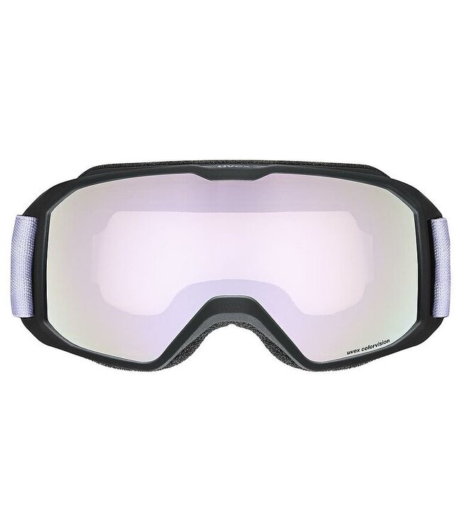 Uvex Xcitd CV negro-mate/amarillo lavanda - Unisex - Adulto