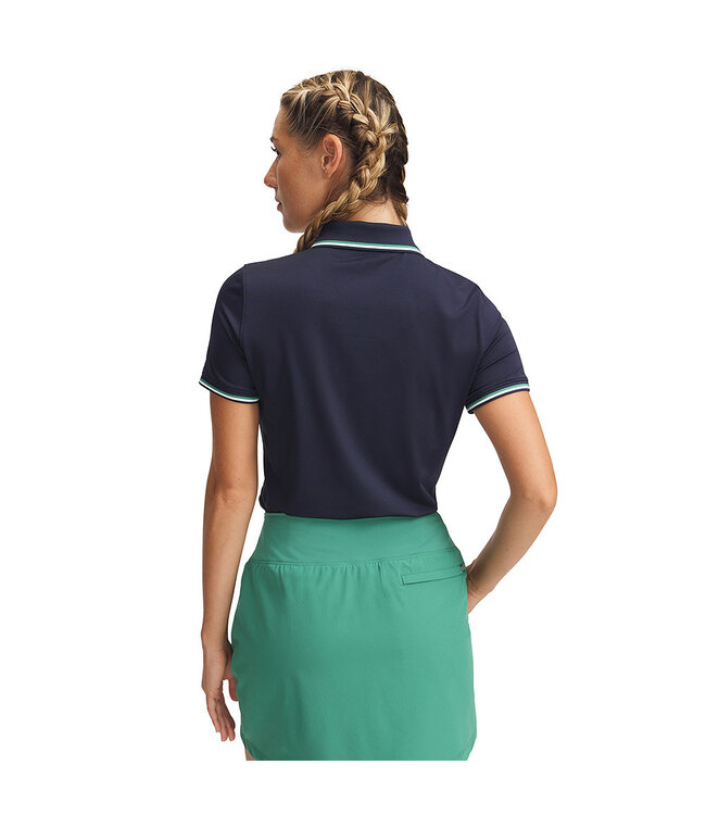 Under Armour Drive SS Rib Polo-Midnight Navy - Damen-Golfpolo